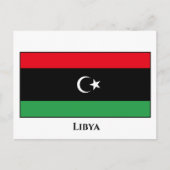 libysche Flagge Postkarte (Vorderseite)