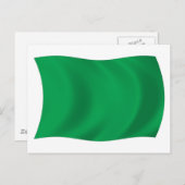 Libysche Flagge Postkarte (Vorne/Hinten)