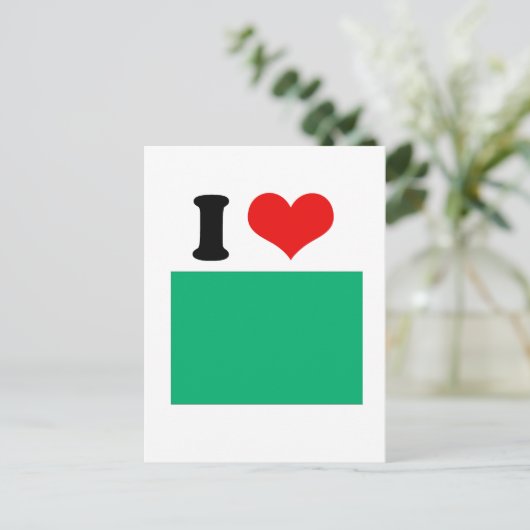 libysche Flagge Postkarte (Stehend Vorderseite)