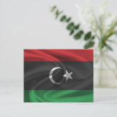 libysche Flagge Postkarte (Stehend Vorderseite)