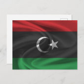 libysche Flagge Postkarte (Vorne/Hinten)