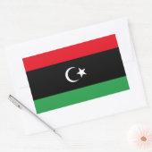 libysche Flagge Rechteckiger Aufkleber (Umschlag)