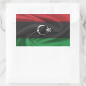 libysche Flagge Rechteckiger Aufkleber (Tasche)