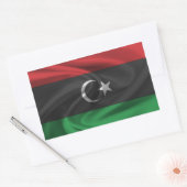 libysche Flagge Rechteckiger Aufkleber (Umschlag)
