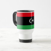 libysche Flagge Reisebecher (Vorderseite Links)