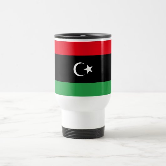 libysche Flagge Reisebecher (Mittel)