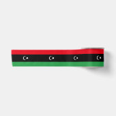 libysche Flagge Satinband (Vorderseite)