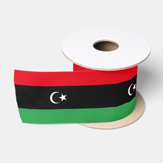 libysche Flagge Satinband (Spule)