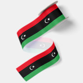 libysche Flagge Satinband (Rückseite)