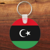 libysche Flagge Schlüsselanhänger (Vorderseite)