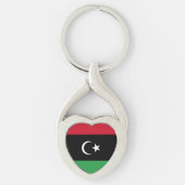 Libysche Flagge Schlüsselanhänger (Vorderseite)