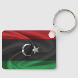 Libysche Flagge Schlüsselanhänger
