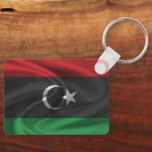 Libysche Flagge Schlüsselanhänger (Vorderseite)