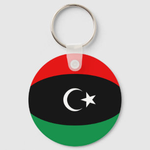 Libysche Flagge Schlüsselanhänger