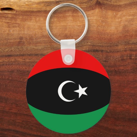 Libysche Flagge Schlüsselanhänger (Vorderseite)
