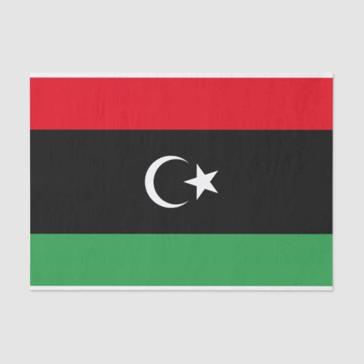 libysche Flagge Seidenpapier (Vorderseite)