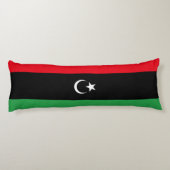 libysche Flagge Seitenschläferkissen (Rückseite)