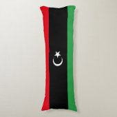 libysche Flagge Seitenschläferkissen (Vorderseite Vertikal)