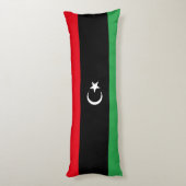 libysche Flagge Seitenschläferkissen (Rückseite (Vertikal))