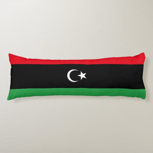 libysche Flagge Seitenschläferkissen (Vorderseite)