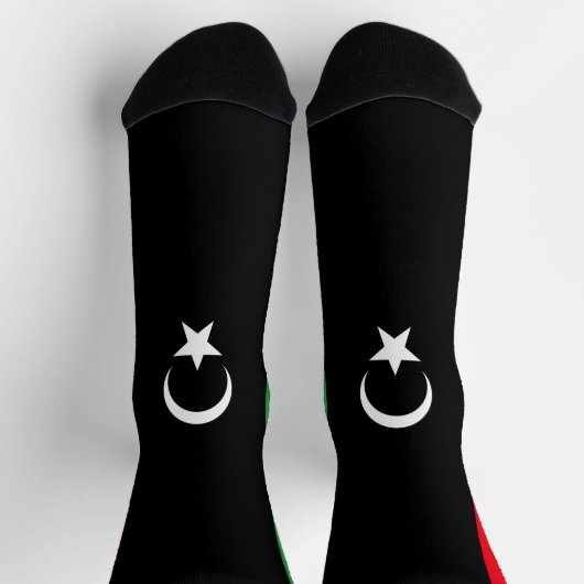 libysche Flagge Socken (Oben)