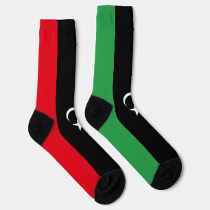 libysche Flagge Socken