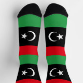 libysche Flagge Socken (Oben)