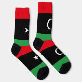 libysche Flagge Socken (Rechts)