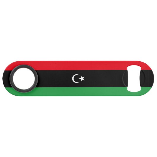 libysche Flagge Speed Flaschenöffner (Vorderseite (Horizontal))