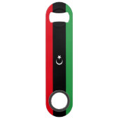 libysche Flagge Speed Flaschenöffner (Rückseite)