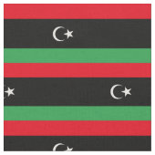 libysche Flagge Stoff (Nahaufnahme)