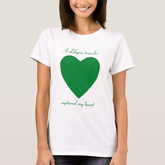 Libysche Flagge Sweetheart T - Shirt (Vorderseite)