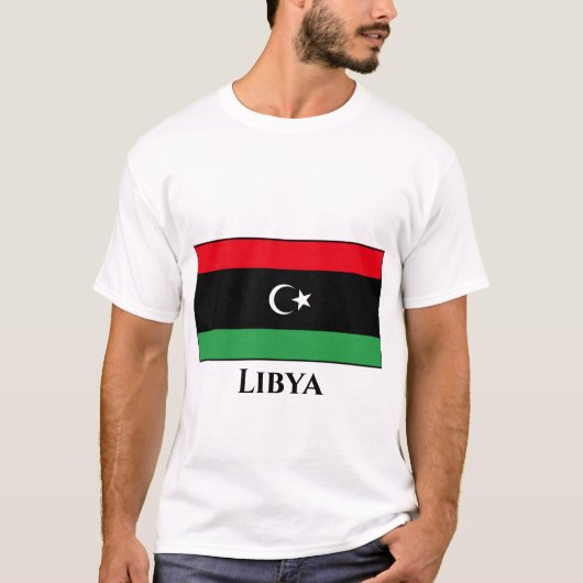libysche Flagge T-Shirt (Vorderseite)
