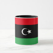libysche Flagge Tasse (Zentrum)