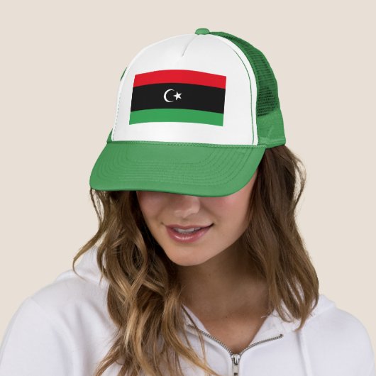 libysche Flagge Truckerkappe (Beispiel)