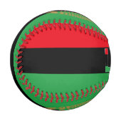 Libysche Flagge und Wappen Patriotisch Baseball (Vorderseite Links)
