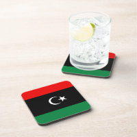 Libysche Flagge Untersetzer