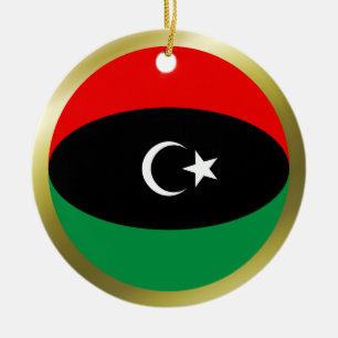 Libysche Flaggenverzierung Keramik Ornament
