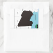 libysche Länderflagge Rechteckiger Aufkleber (Tasche)