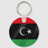 Libysche Unabhängigkeitsflagge - Protestflagge des Schlüsselanhänger (Vorderseite)