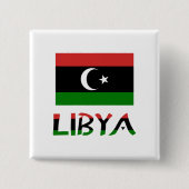 libysche und libysche Flagge Button (Vorderseite)