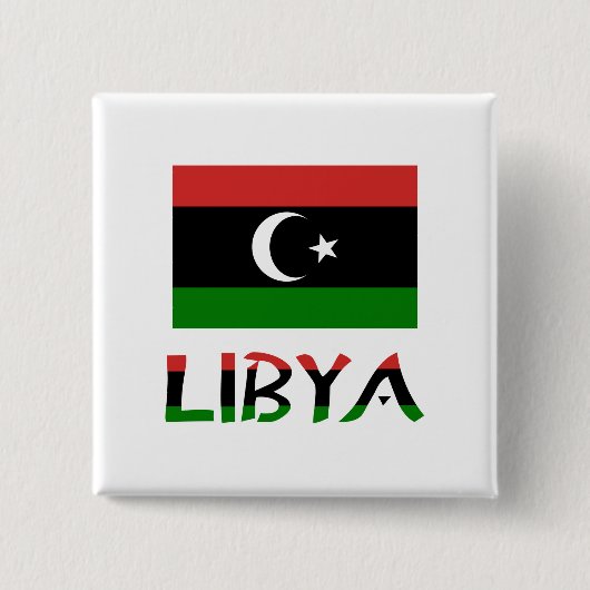 libysche und libysche Flagge Button (Vorderseite)