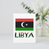 libysche und libysche Flagge Postkarte (Stehend Vorderseite)