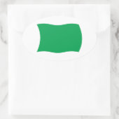 Libyscher Flaggenaufkleber Ovaler Aufkleber (Tasche)