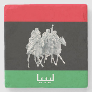 Libyscher Flaggenstein Untersetzer