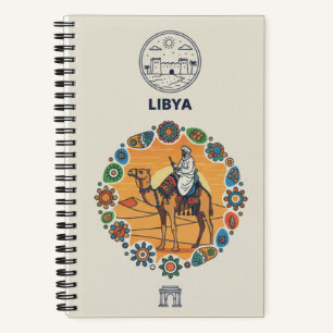 Libysches Erbe & Fotoarchiv eines Kamelreiters in Notizblock