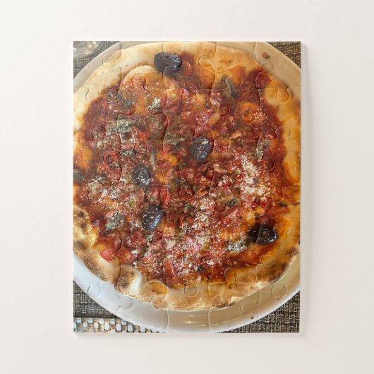 Licata Slice of Sicily | Rustikale Olivenpizza Puzzle (Vertikal)