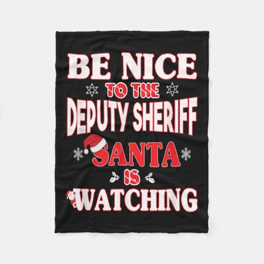 Lice Officer Shirt - For Christmas Deputy Sheriff_ Fleecedecke (Vorderseite)