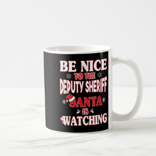 Lice Officer Shirt - For Christmas Deputy Sheriff_ Kaffeetasse (Rechts)