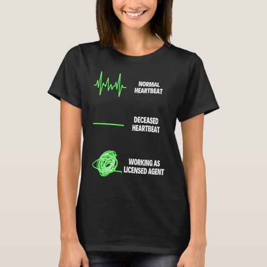 License Agent Worker Insurance Agent Agent T-Shirt (Vorderseite)
